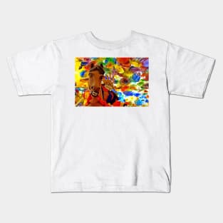 Kaleidoscopic Samurai Kids T-Shirt